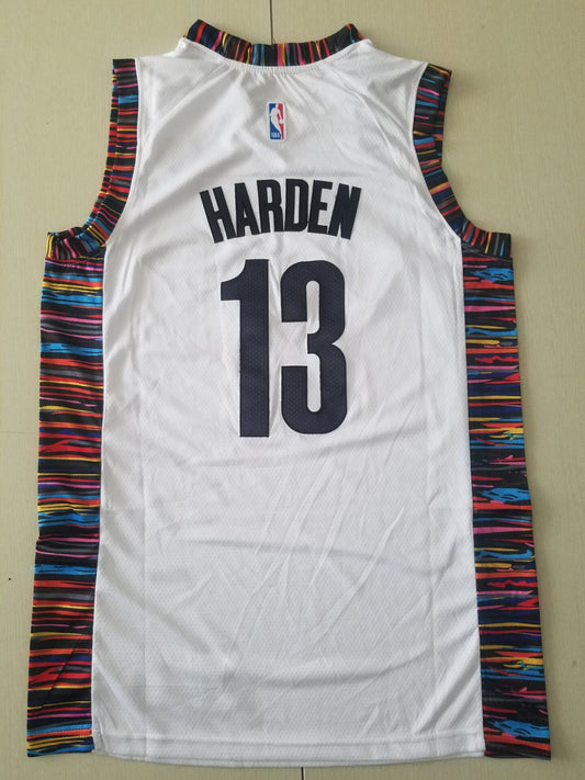 Weißes Swingman-Trikot der Brooklyn Nets James Harden #13 für Herren – City Edition