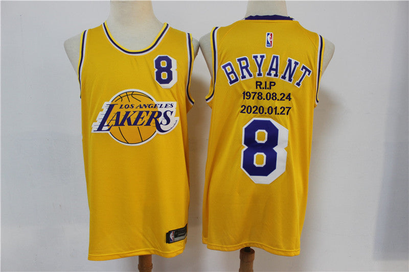 Men's Los Angeles Lakers Kobe Bryant #8 Commemorative Limited Edition Jersey