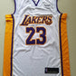Men's Los Angeles Lakers LeBron James #23 NBA White Swingman Jersey