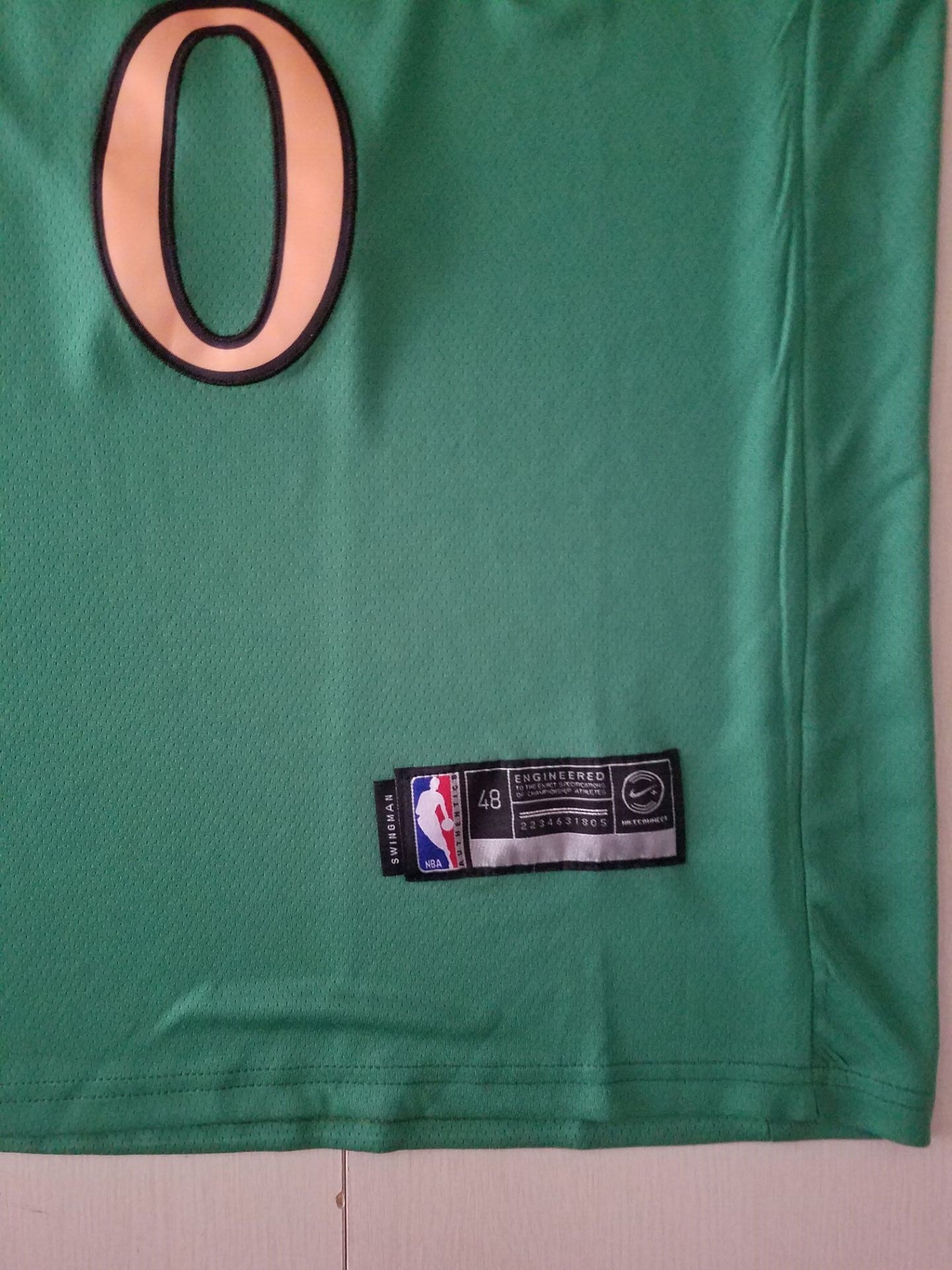 Men's Boston Celtics Jayson Tatum #0 NBA Green Swingman Player Jersey