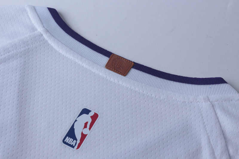 Weißes Swingman-Trikot der Los Angeles Lakers Lonzo Ball #2 NBA für Herren