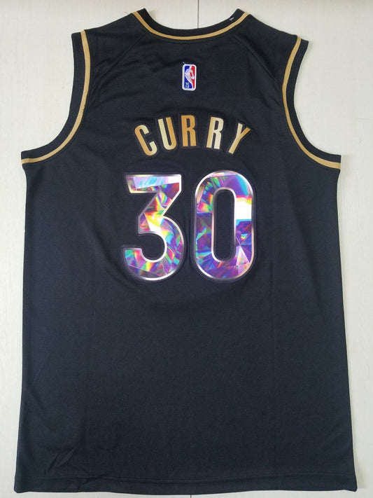 Men's Golden State Warriors Stephen Curry #30 NBA Black Swingman Jersey