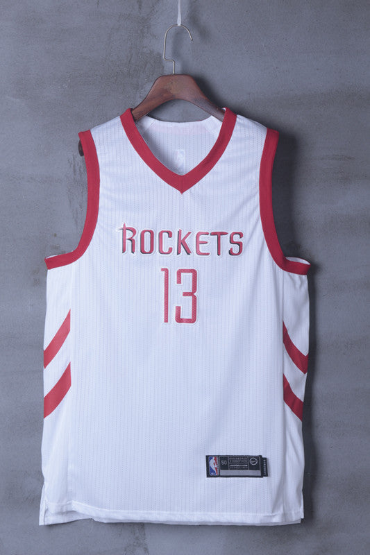 Men's Houston Rockets James Harden #13 NBA White Player Jersey