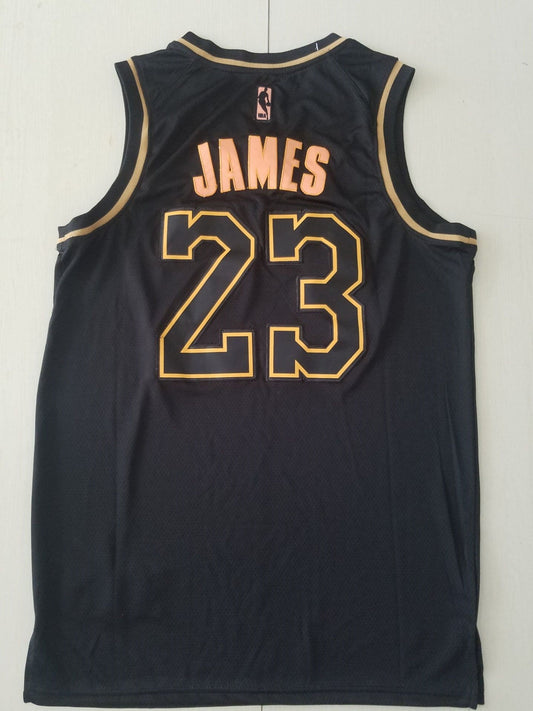 Schwarzes Swingman-Spielertrikot der Los Angeles Lakers LeBron James #23 der NBA für Herren