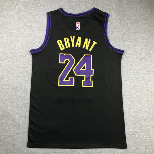 Men's Los Angeles Lakers Kobe Bryant #24 Black 2023/24 Swingman Jersey - City Edition
