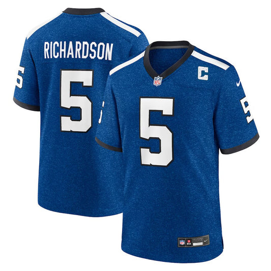 Men's Indianapolis Colts Anthony Richardson #5 Royal Indiana Nights Alternate Game Jersey