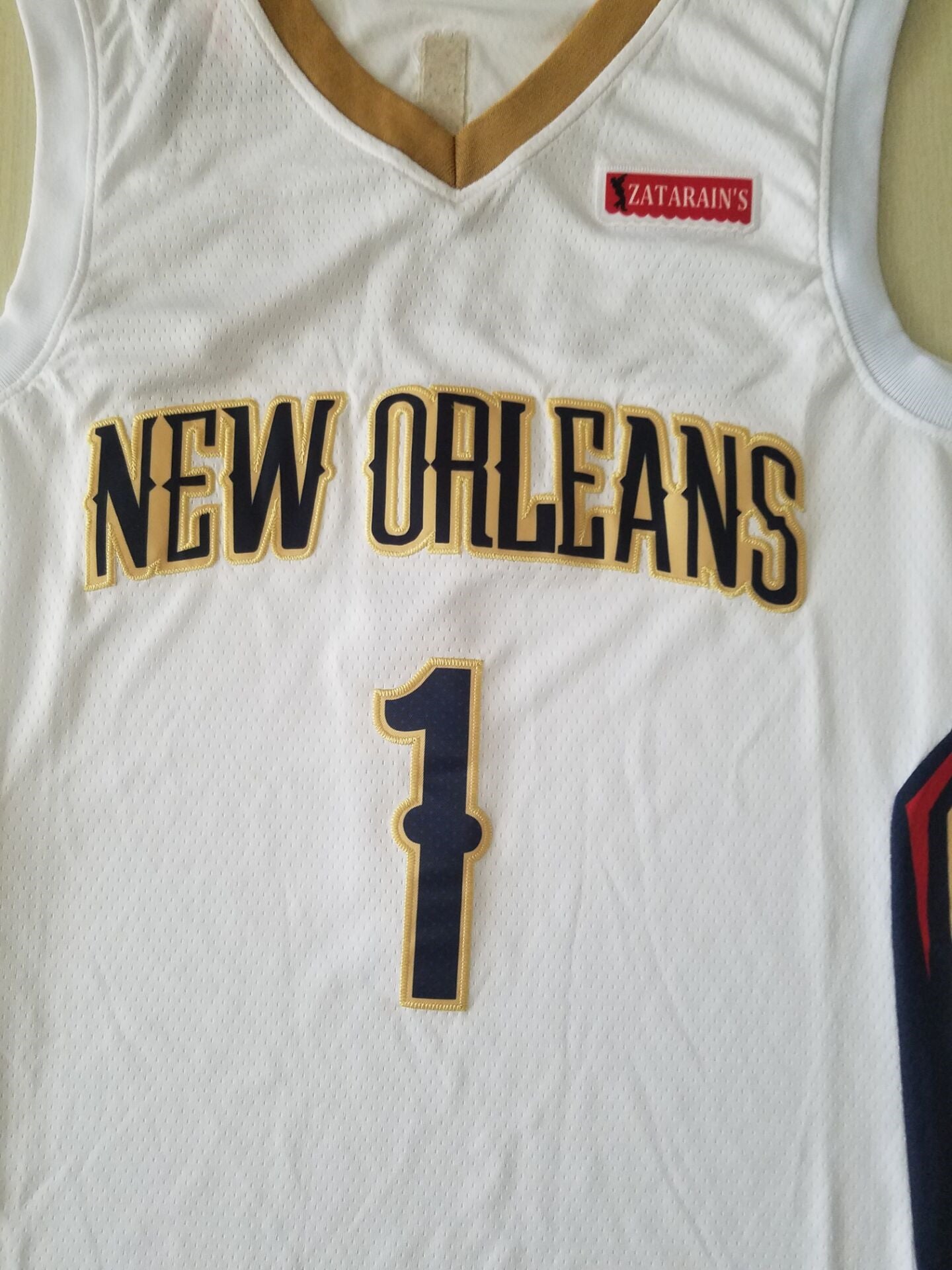 Men's New Orleans Pelicans Zion Williamson #1 White Swingman Jersey