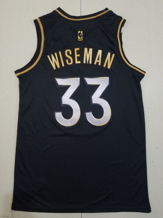 Men's Golden State Warriors James Wiseman #33 Black Classic Player Jersey