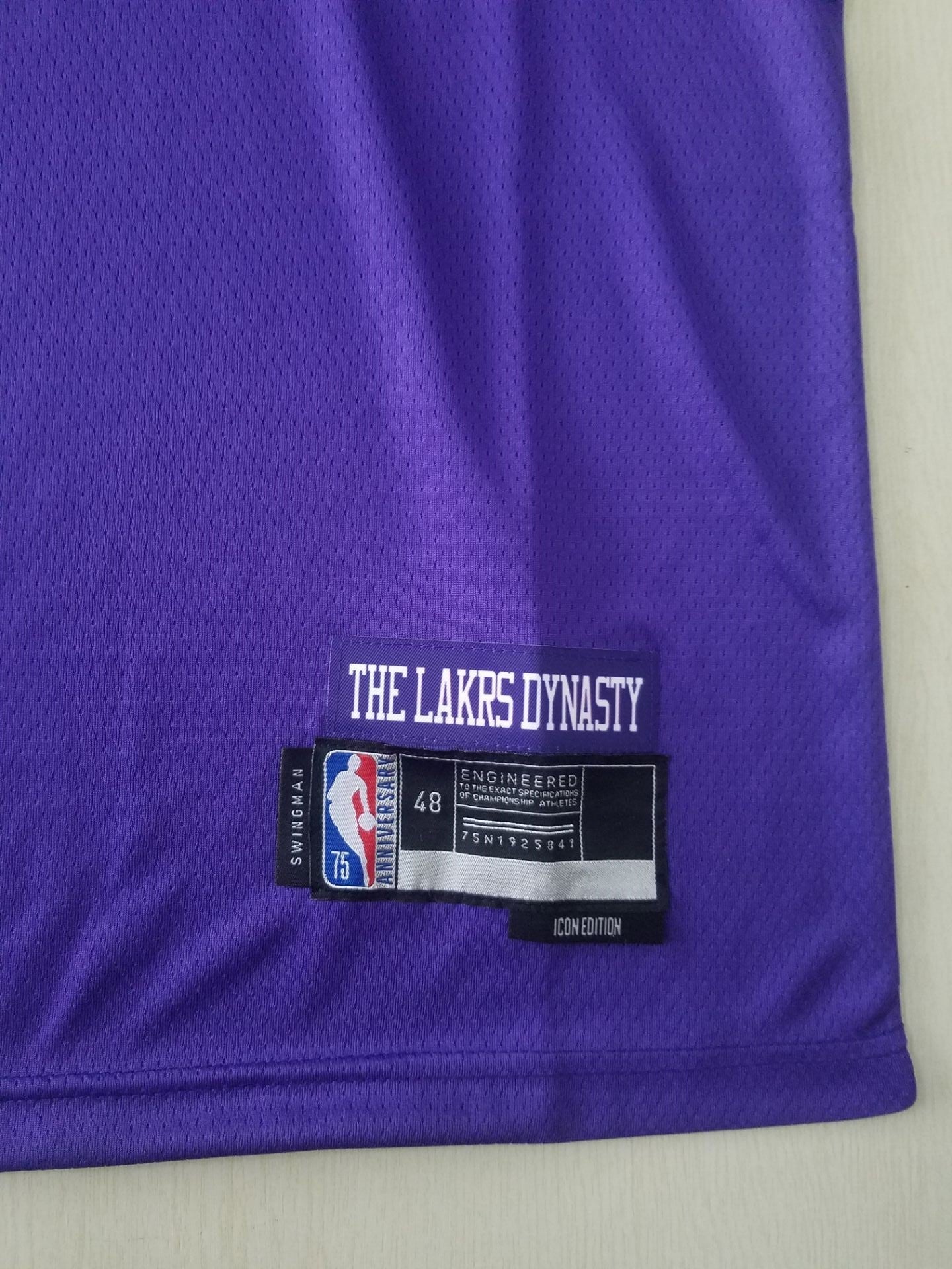 Men's Los Angeles Lakers LeBron James Purple Swingman Jersey - City Edition
