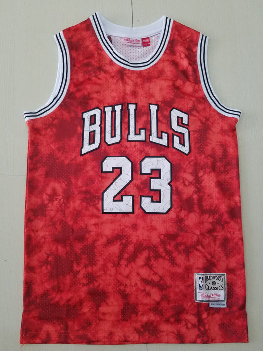 Men's Chicago Bulls Michael Jordan #23 Red Galaxy Swingman Jersey