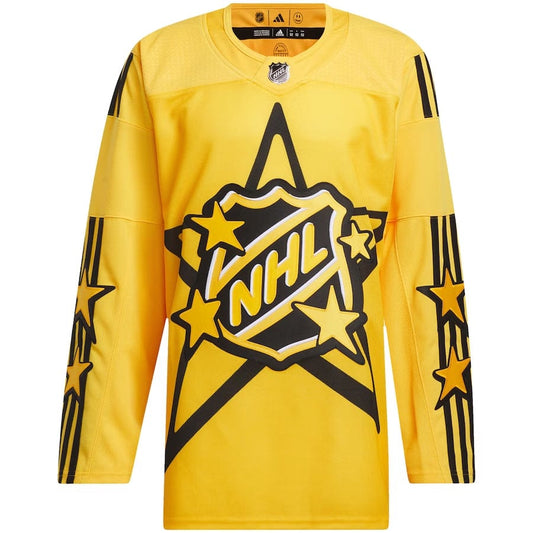 Men's 2024 NHL All-Star Game adidas x drew house Primegreen Authentic Jersey - Yellow