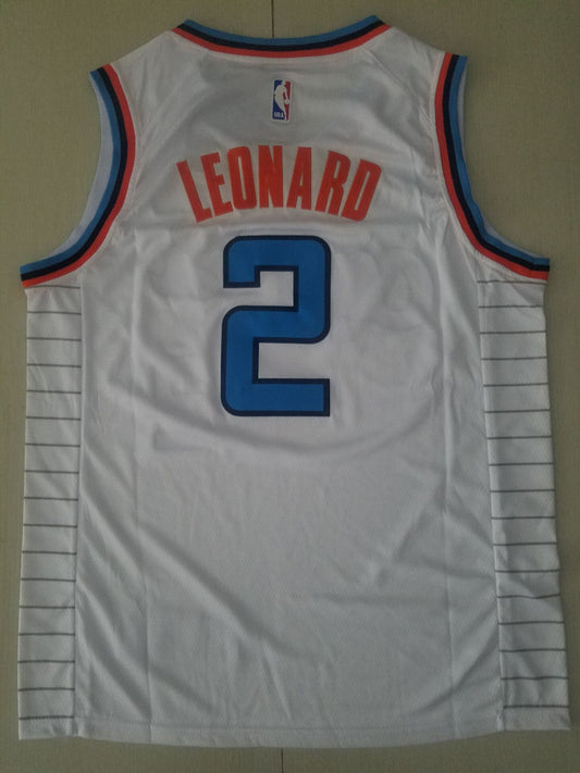 Weißes Spielertrikot der LA Clippers Kawhi Leonard #2 für Herren