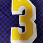 Men's Los Angeles Lakers Anthony Davis Retro Purple #3 NBA Swingman Jersey