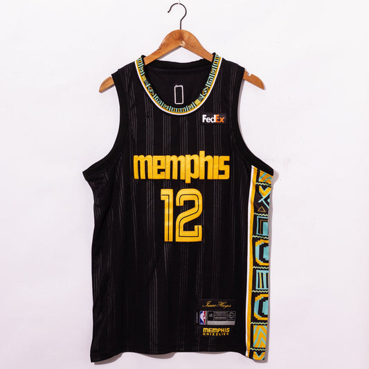 Men's Memphis Grizzlies Ja Morant Black 2020/21 Swingman Jersey - City Edition