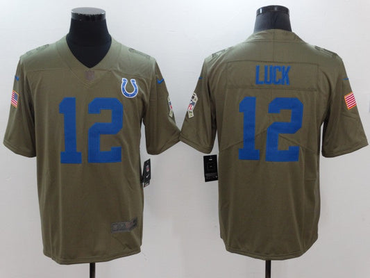 Men's Indianapolis Colts Andrew Luck Brown Game Jersey