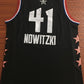 Men's Dallas Mavericks Dirk Nowitzki #41 Black Swingman Jersey