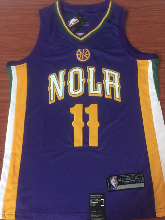 Lila Spielertrikot der New Orleans Pelicans Jrue Holiday #11 NBA für Herren