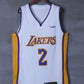 Weißes Swingman-Trikot der Los Angeles Lakers Lonzo Ball #2 NBA für Herren