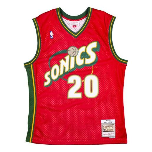 Mitchell &amp; Ness NBA Swingman Gary Payton Seattle Supersonics 1999-00 Trikot SMJYGS20057-SSURED199GPA
